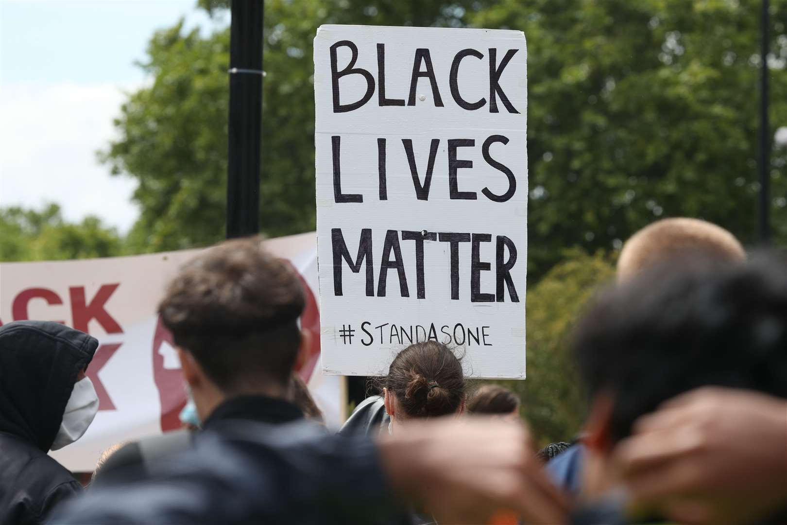 The death of George Floyd in police custody sparked anti-racism protests worldwide (Jonathan Brady/PA)