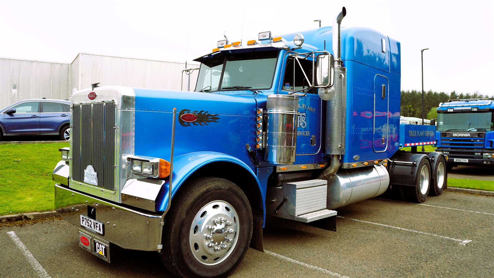 Peterbilt trucks are identified by a large red-oval brand emblem, in use since 1953. Picture: DGS