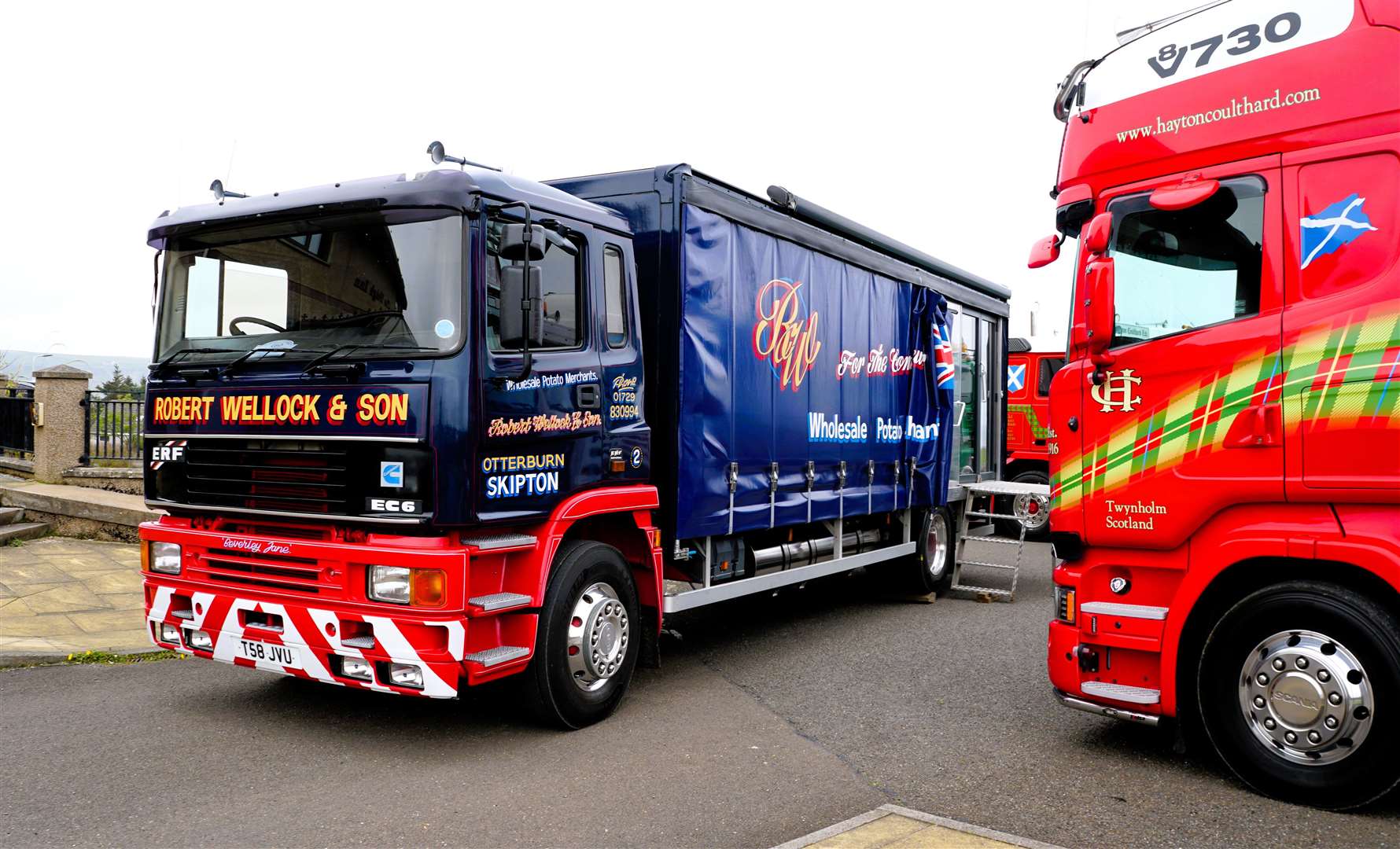 Many visitors came along to see the display of lorries at the Weigh Inn hotel and nearby business park. Picture: DGS