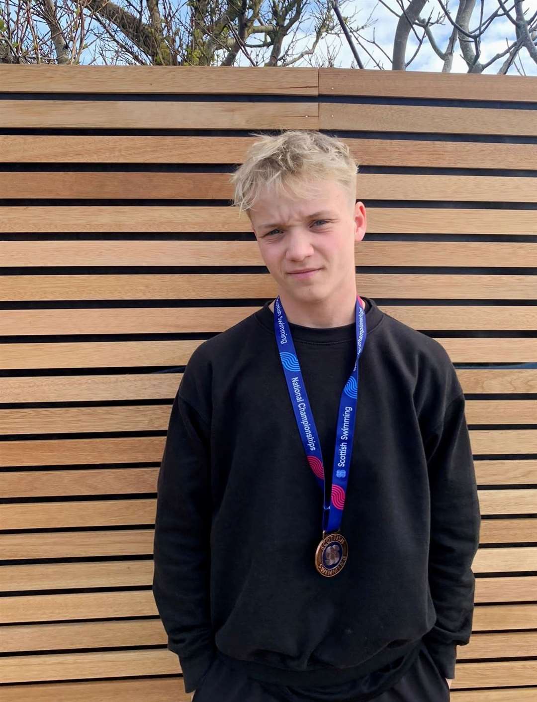 Edward Mills was a medallist in the Scottish National Age Group Swimming Championships.