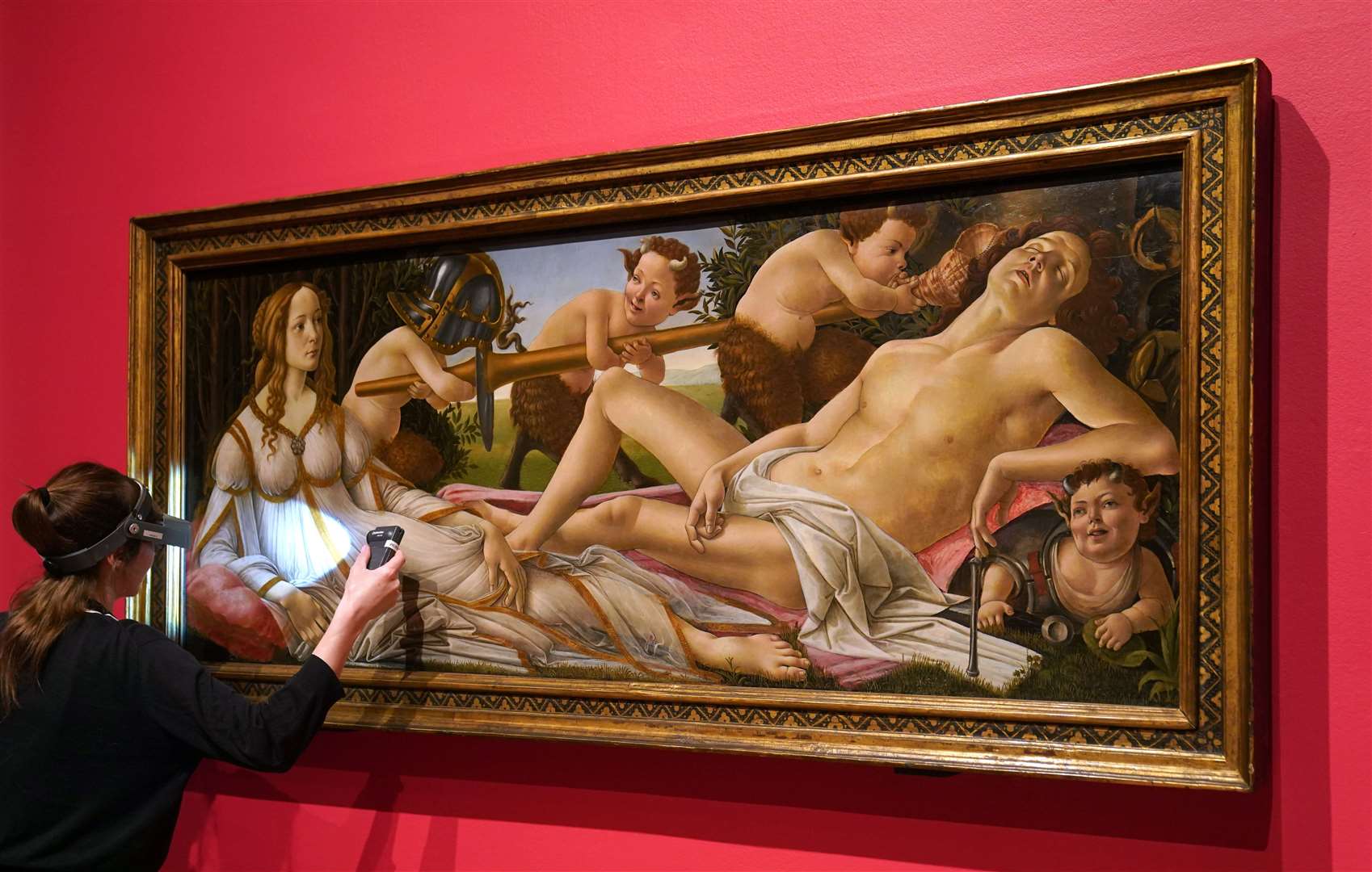 The painting Venus and Mars by Italian Renaissance artist Sandro Botticelli has left the National Gallery in London to go on loan at Cambridge’s Fitzwilliam Museum (Joe Giddens/ PA)