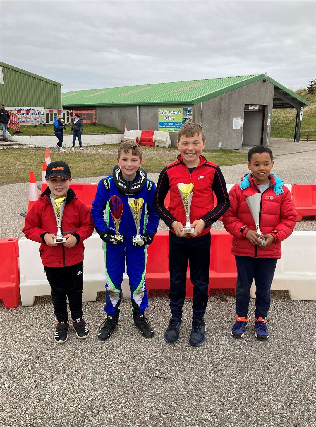 The four Caithness drivers, (from left) Jack Elder, Finlay Calder, Ian Campbell and Andrew Sutherland.