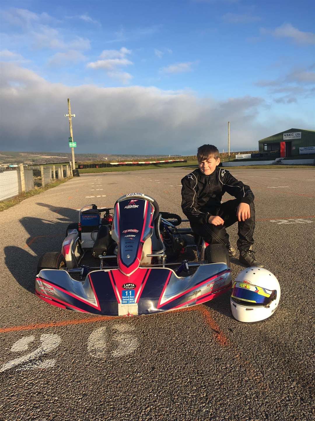 Jack Ryan (14) from Castletown has moved up to Junior Max from Honda Cadets this year.
