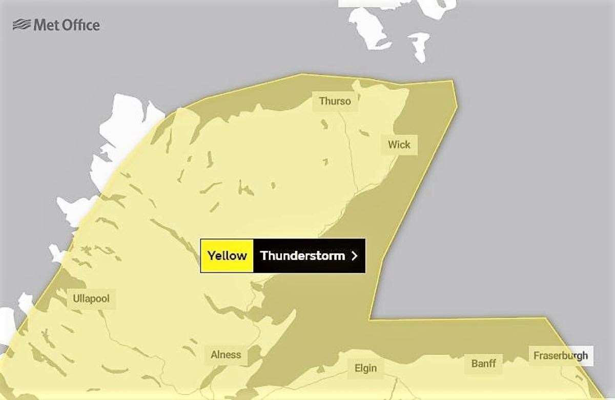 Met Office map for Sunday.