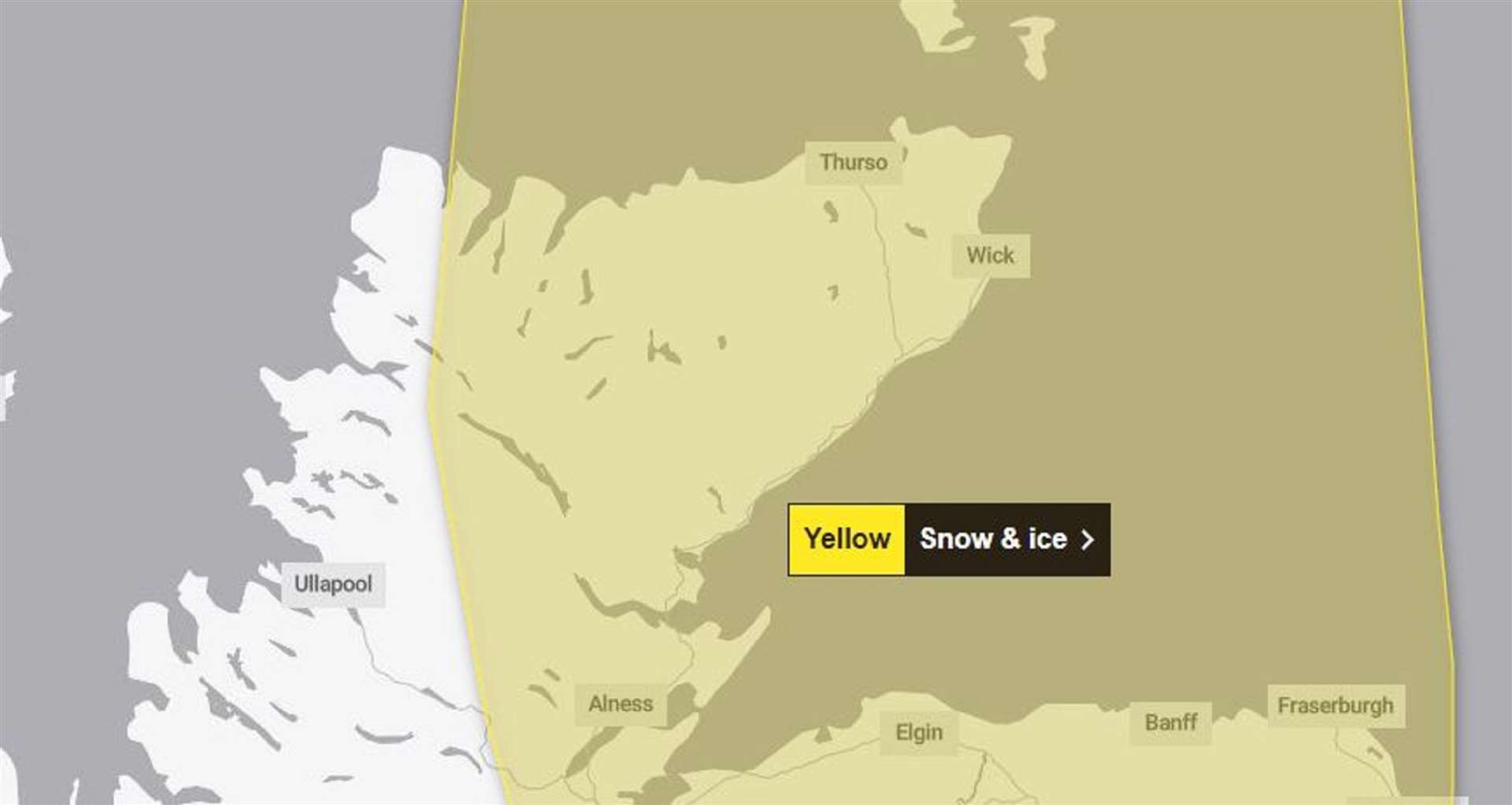 Met Office weather warning on Monday, December 4.