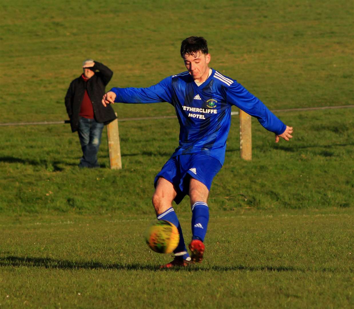 Kyle Henderson scored twice for Wick Thistle.