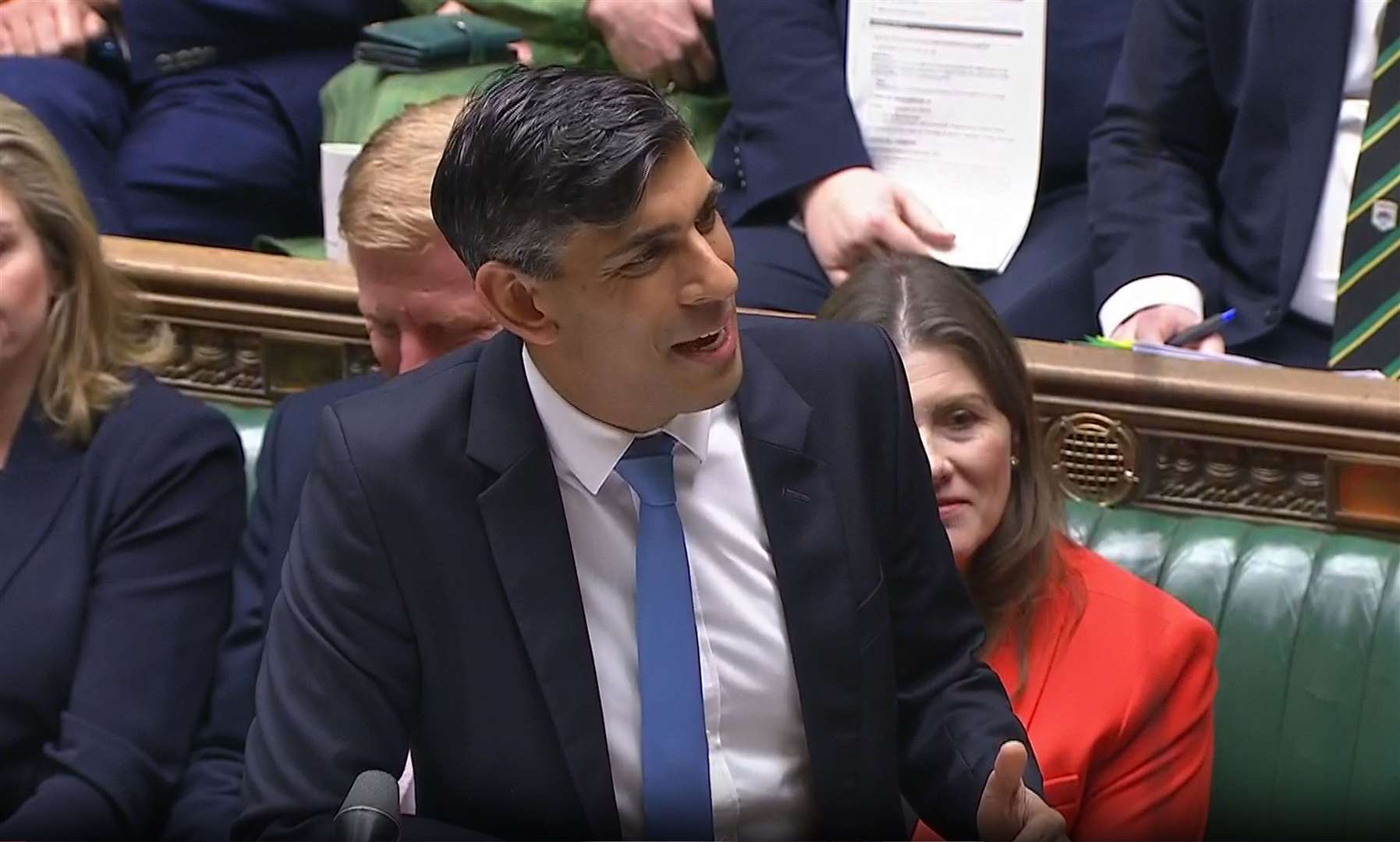 Prime Minister Rishi Sunak reiterated his determination to ‘stop the boats’ (House of Commons/UK Parliament/PA)