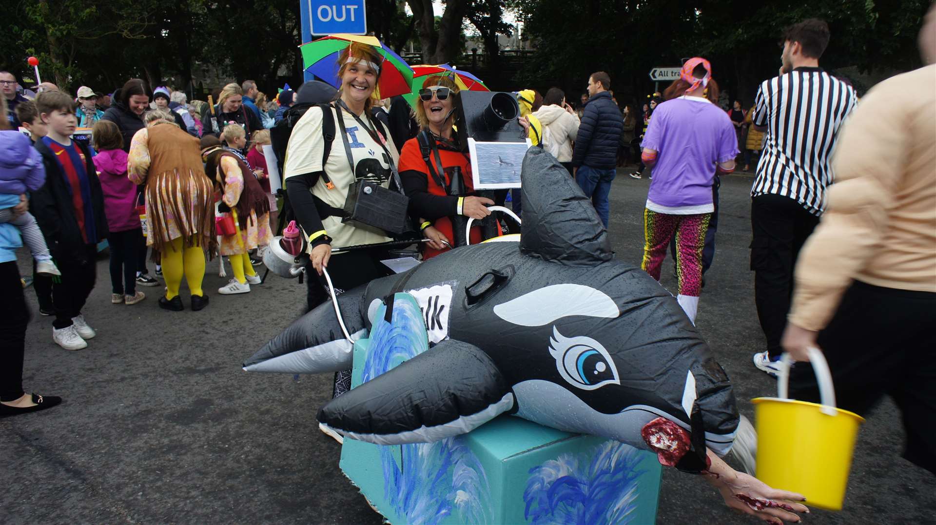 Procession of floats and fancy dress for Wick Gala Week 2022. Picture: DGS