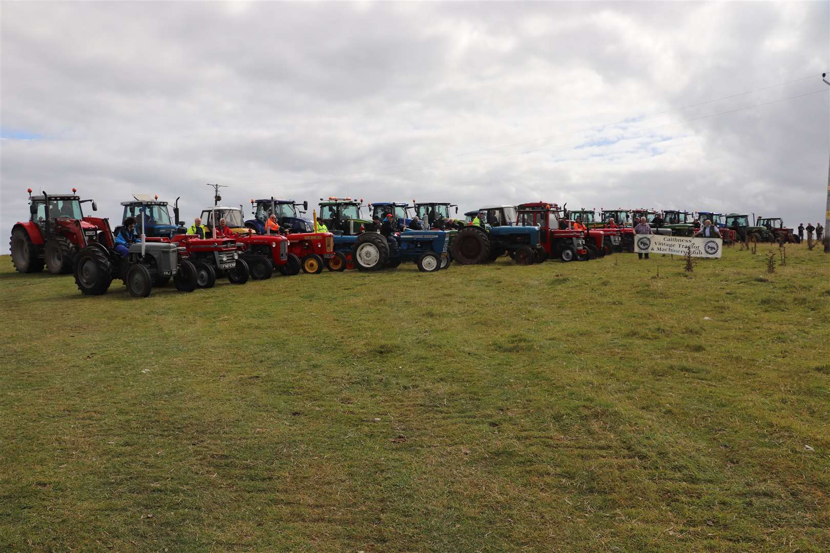 A total of 48 tractors took part in the Ernest McAdie memorial road run which was held last Saturday. Picture: Brian Polson