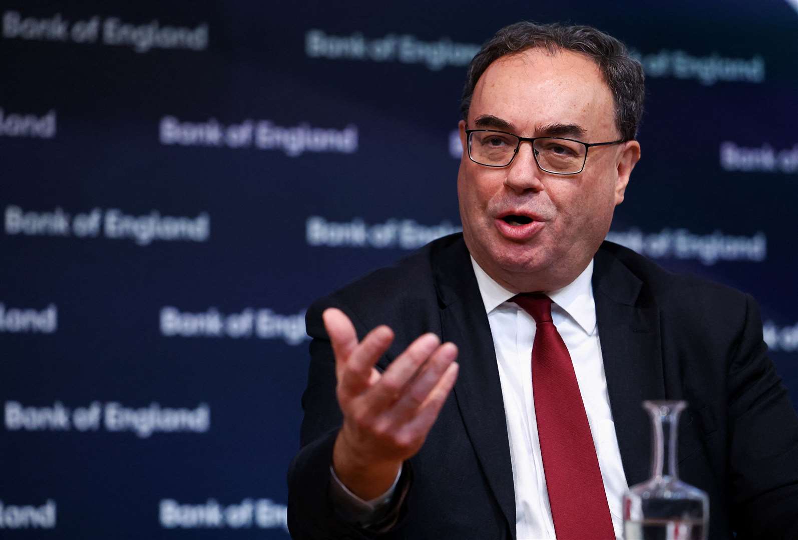 Andrew Bailey, governor of the Bank of England (Hannah McKay/PA)