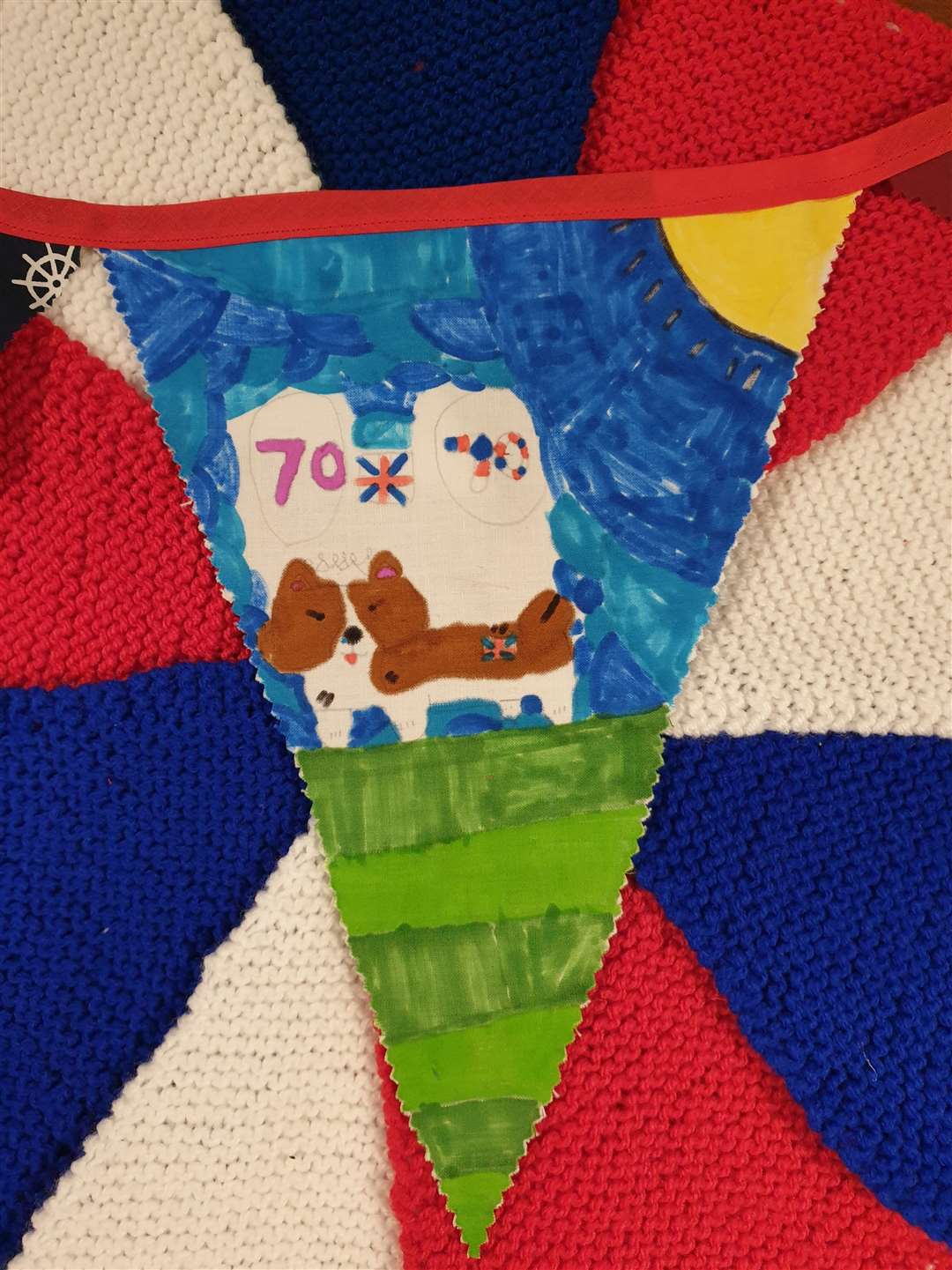 Bunting has been created by pupils at Castletown primary and the Gateway cafe.