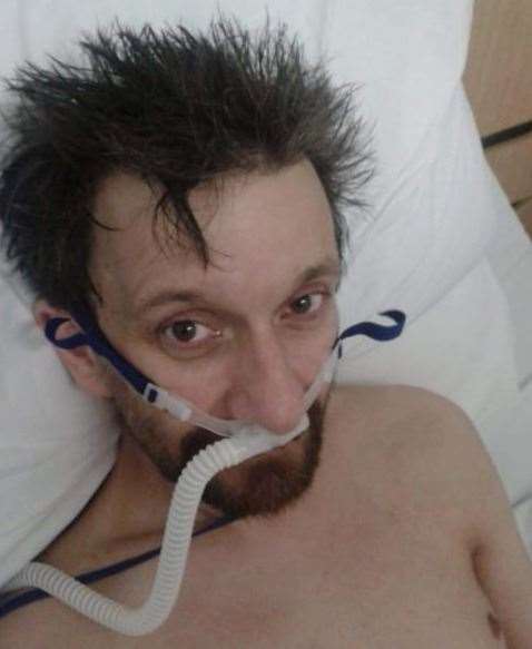 John Wallace waiting for a lung transplant.