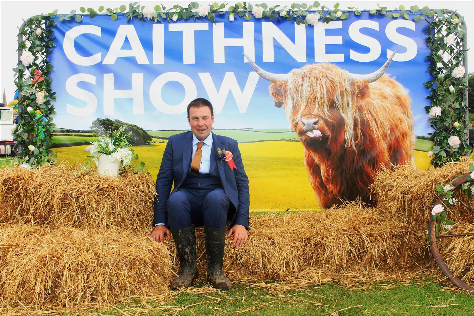 Caithness Agricultural Society president James Barnetson at the show in Wick on Saturday. Picture: Alan Hendry