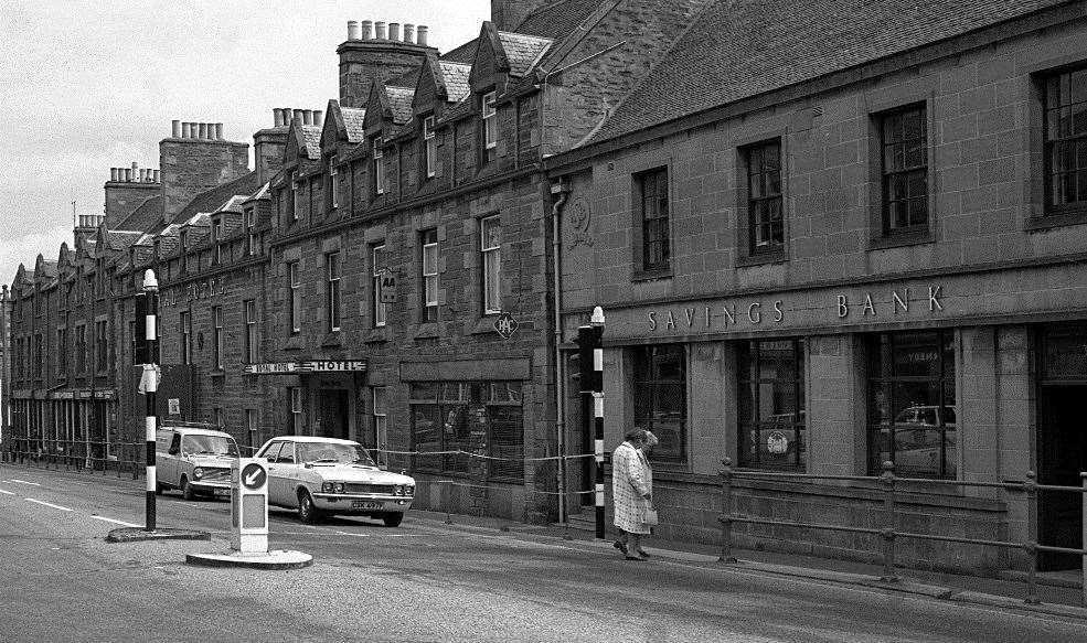 An archive picture of Traill Street, Thurso, in the 1970s.