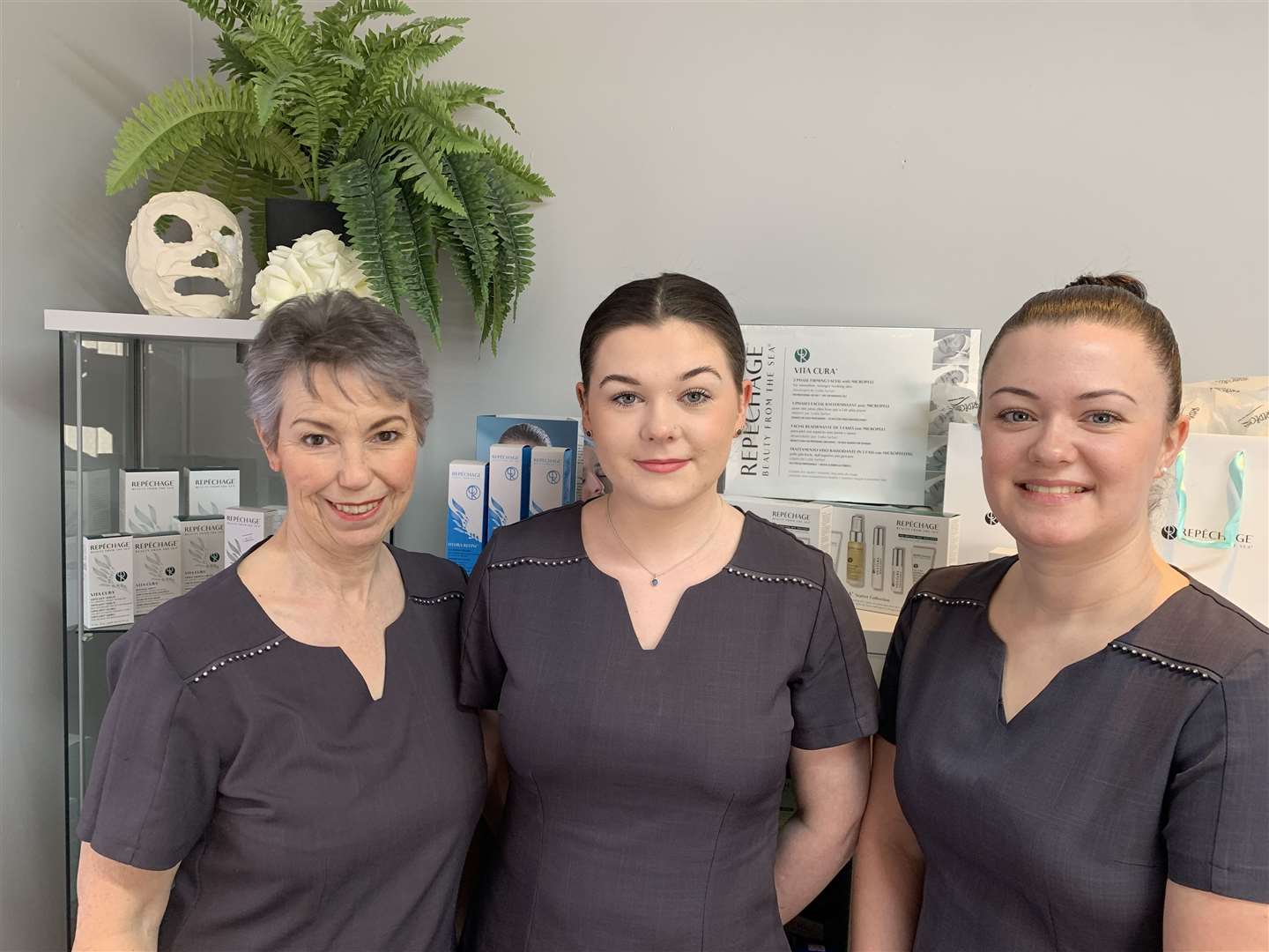 Katrina Sutherland (left) of The Country Spa with staff members Laura Mackenzie and Keira Anderson.