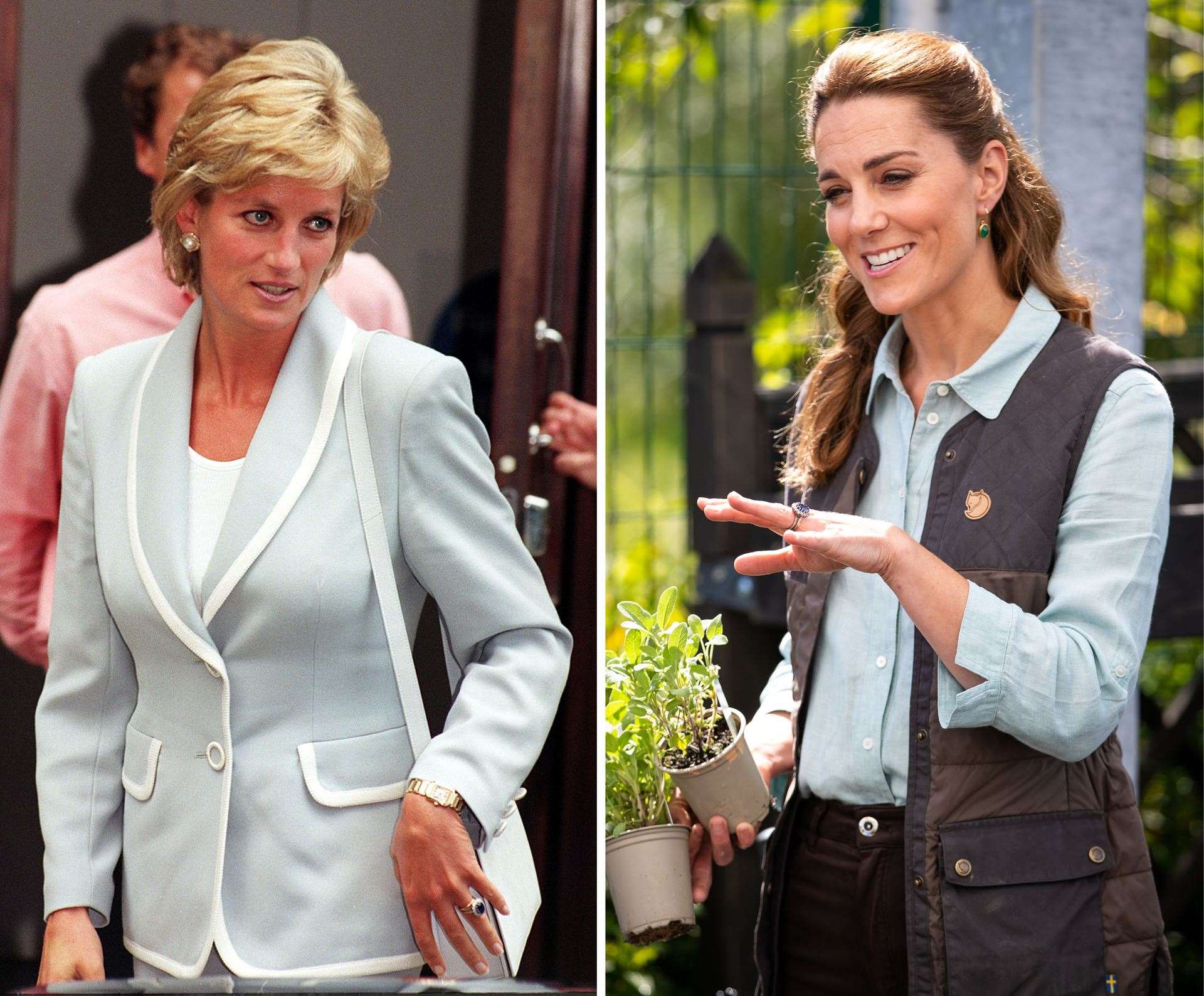 Harry’s late mother Diana, the Princess of Wales, and the now Princess of Wales (PA Wire/PA Images)
