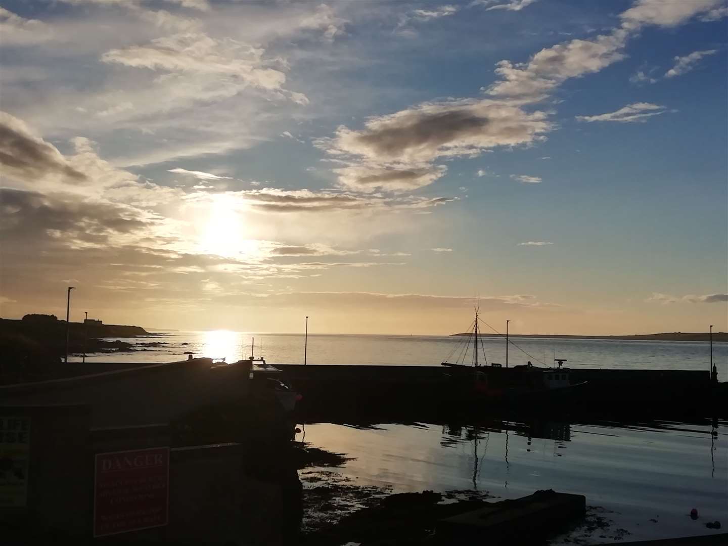 Carole Whittaker took this photo of John O'Groats harbour in the evening sunshine.