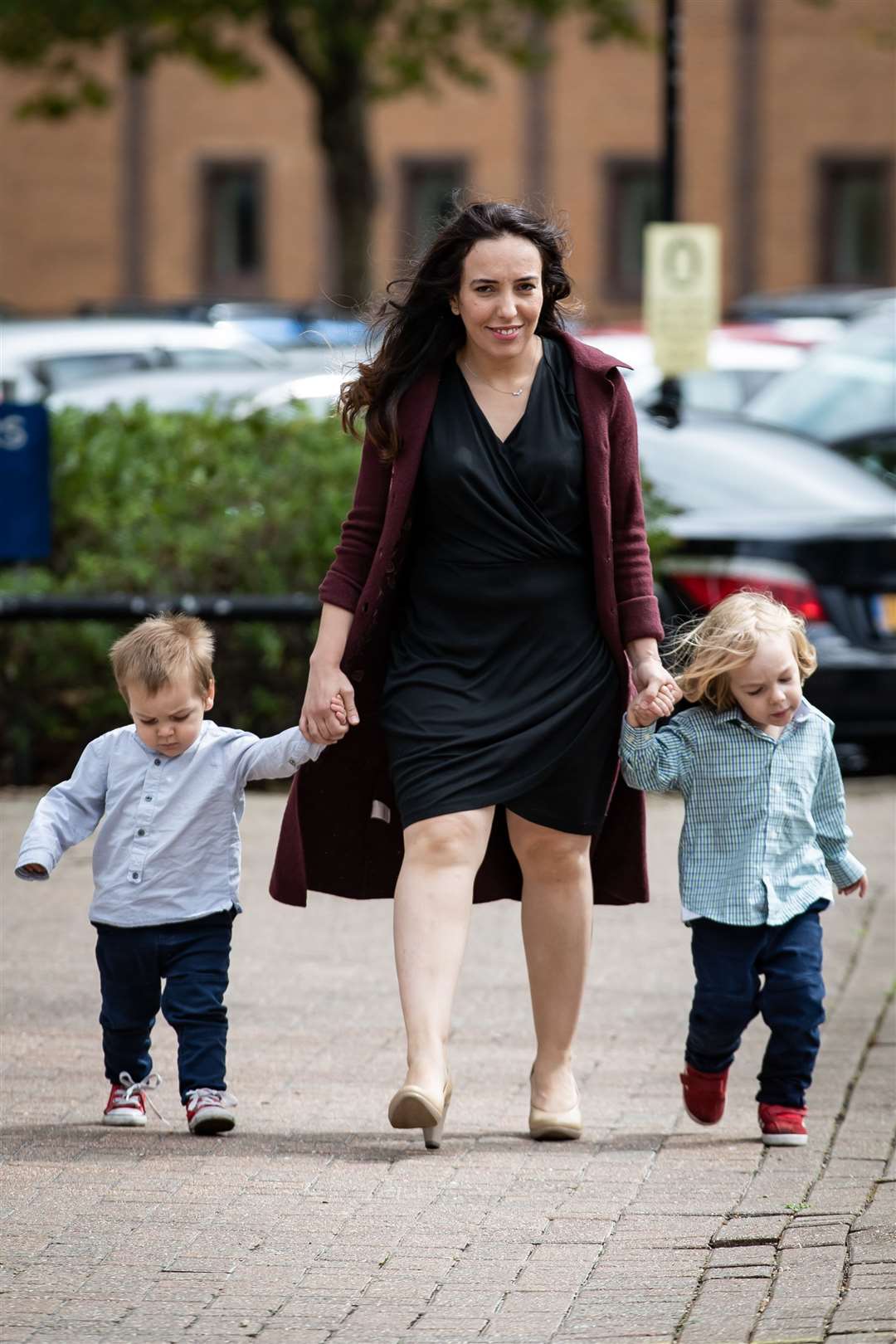 Stella Moris and sons, Gabriel and Max (Aaron Chown/PA)