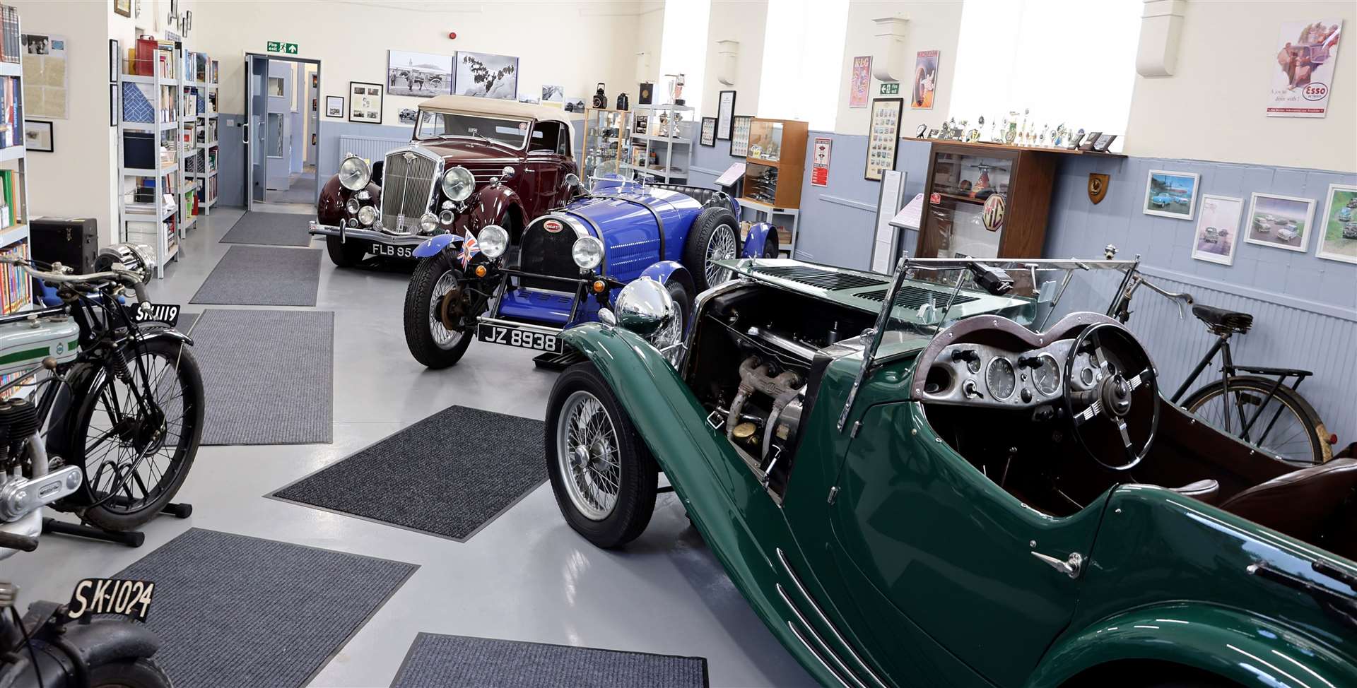 Inside the heritage motor centre, photographed by James Gunn.