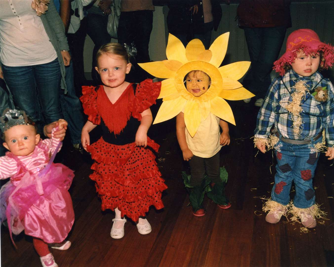 Contestants at a Wick Gala Week children’s fancy dress parade, which had to be moved to the Assembly Rooms because of bad weather.