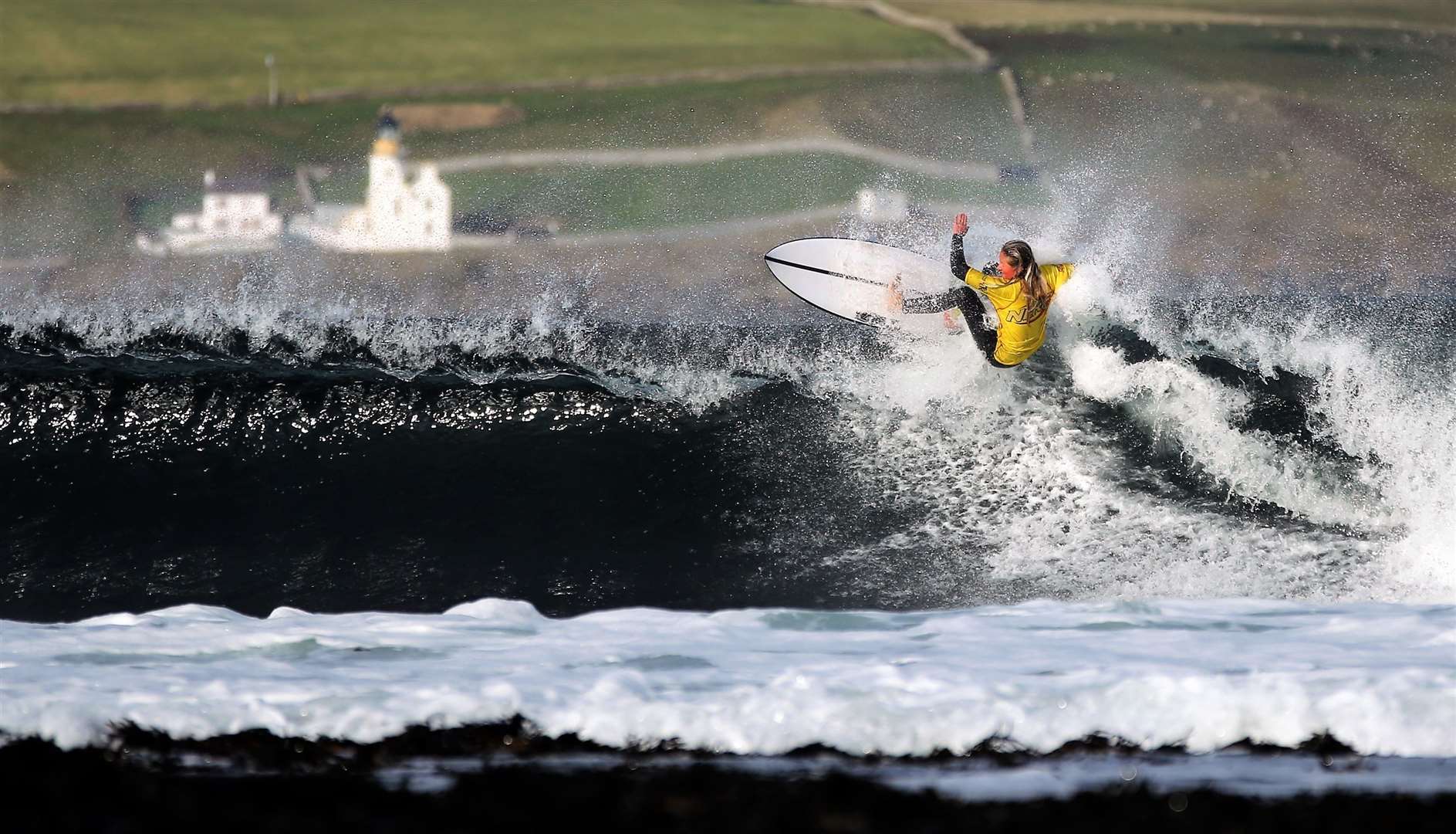 Wave Rider picture taken by James Gunn at Thurso which received recognition in a major UK national competition.