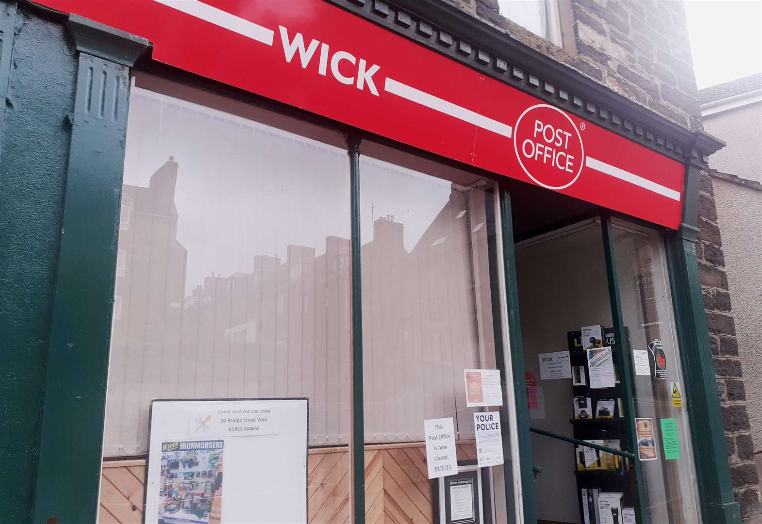 Wick left with no post office as High Street branch shuts