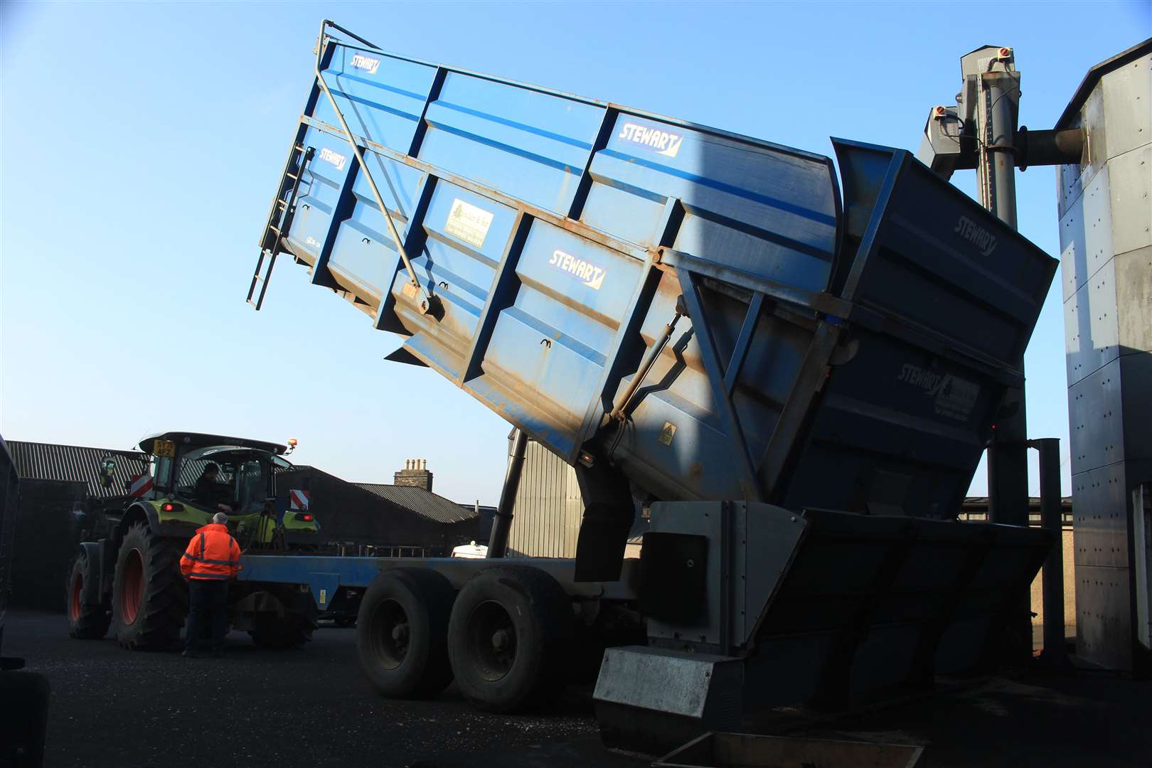 A lorry-load of wood chip being delivered to the Ignis site last week.