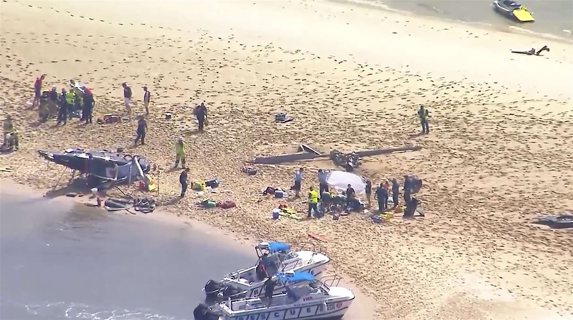 The couple were killed in the crash on Australia’s Gold Coast (CH9/AP)