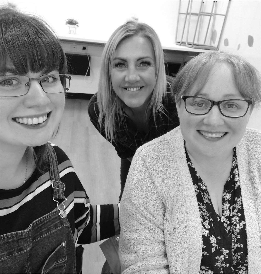 North Highland Women’s Wellbeing Hub representatives (from left) Rebecca Wymer, vice-chairperson; Claire Clark, secretary; and Kirsteen Campbell, chairperson.