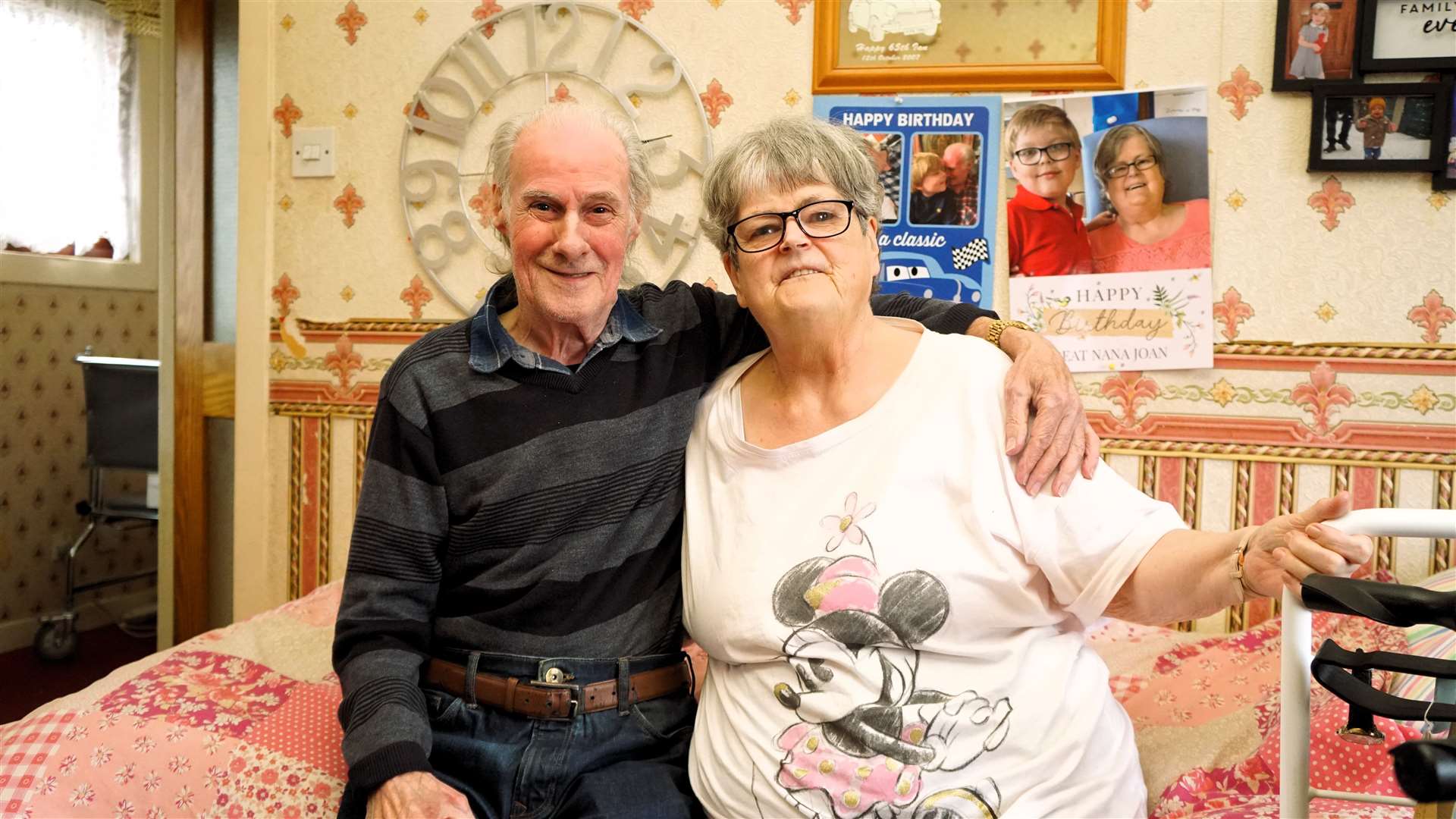 Ian and Joan Fraser at their home in Wick's Leith Walk. Picture: DGS