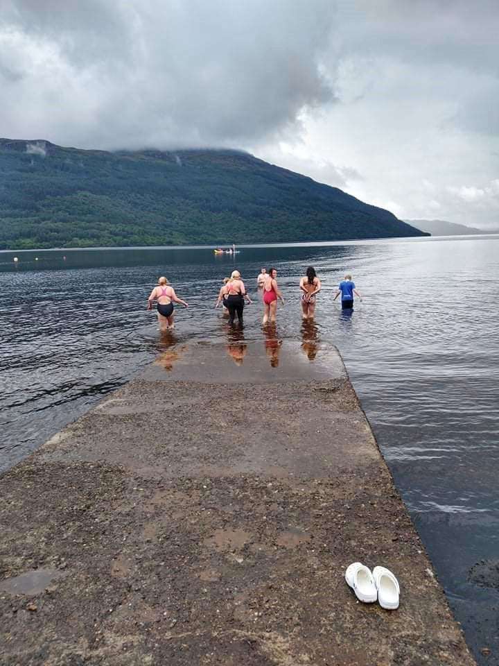 Claire completed her challenge at Loch Lomond on Saturday.