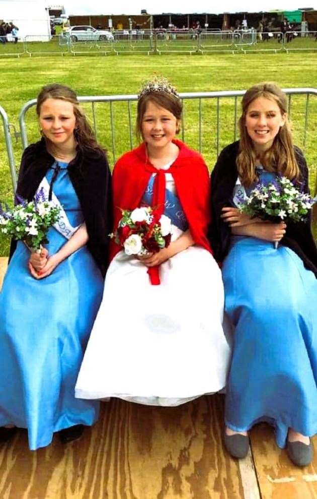 The Canisbay Show queen and her attendants from 2019.