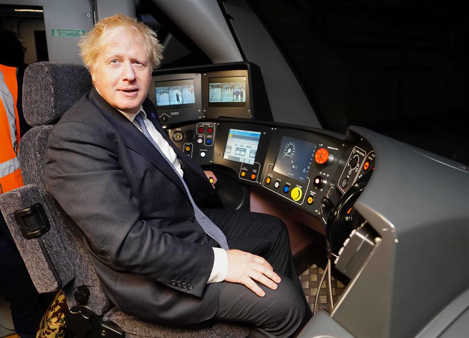 Boris Johnson said cancelling or delaying the northern leg of HS2 would betray the North of England (Ian West/PA)