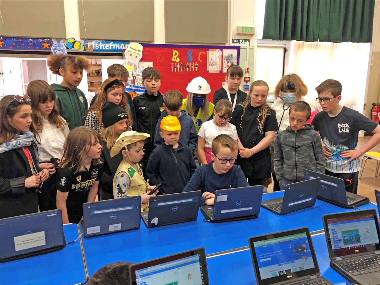 Keiss digital leader Jack Richard (P4) taught fellow pupils how to code.