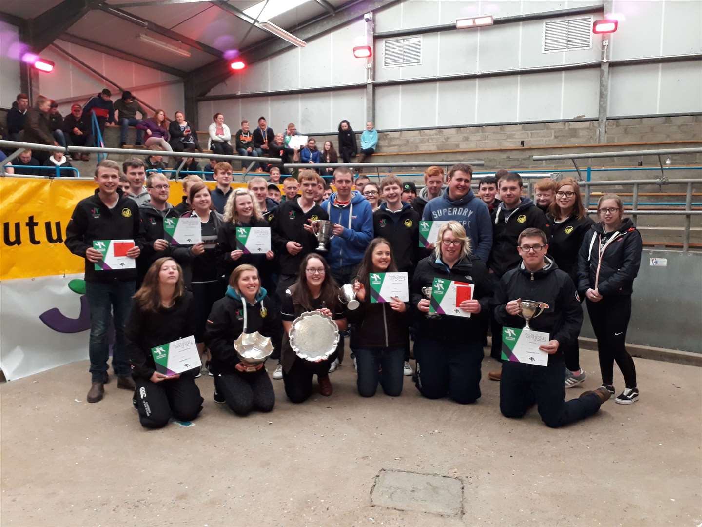 Bower YFC, the overall winning club at the Highland Rally.