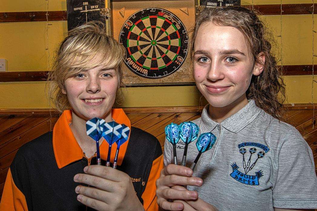 Kara Sutherland, left, and Abbie Duncan who took part in this week’s World Masters tournament. Picture Robert Macdonald/Northern Studios