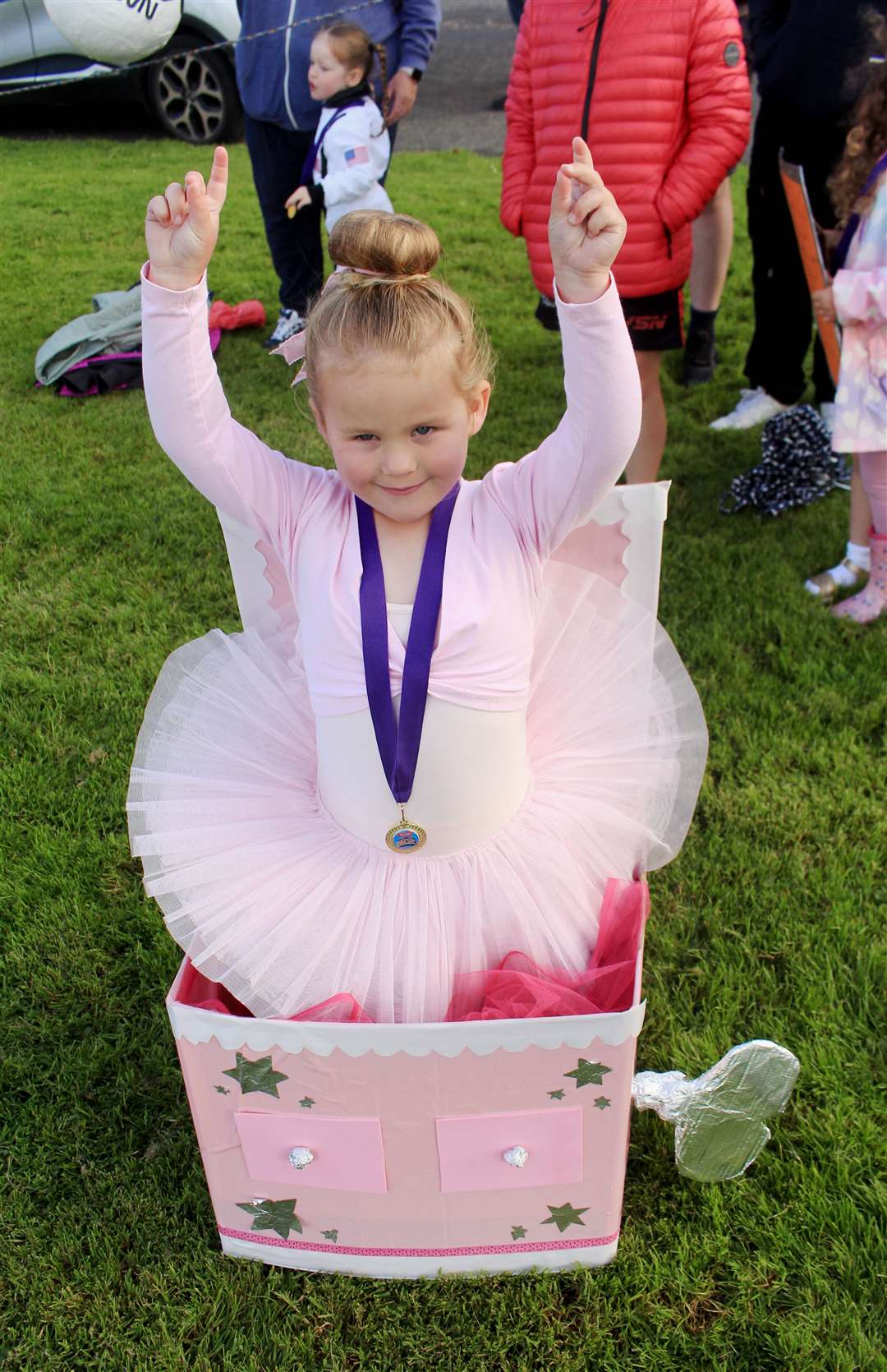 Lois Wann (3) won a first prize after appearing as a ballerina in a music box. Picture: Alan Hendry