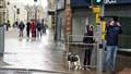 A bystander takes a picture at the scene of the incident today. Picture: DGS