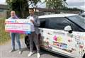 Steven's long-distance challenge 'will truly change lives' as £46,000 cheque is handed over