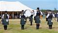 Combined pipe bands from Wick and Thurso provided entertainment. Picture: DGS