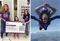 Skydive mum from Thurso hands over £14.5k to children's hospital