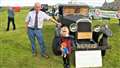 George Sutherland from Edderton with his 1930 Humber that once belonged to the previous owner of the Castle of Mey. The new King was delighted to see the vintage car. Picture: DGS