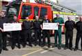 Good causes share £5545 after sponsored stretcher-carry from Dounreay to Wick
