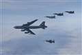 RAF fighter jets join US Air Force in training exercise over North Sea