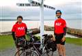 Cycle pair reach Groats for LEJOG Palestinian fundraiser and hit 98% of goal