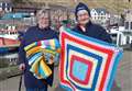 Carol hands over blankets to Bayview House and Fishermen's Mission