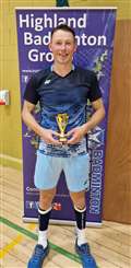 Men's singles winner Mark Mackay.