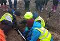 Youngsters bury time capsule at Berriedale road project