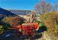 Hand cart from the 1930s restored and on display at Castlehill Heritage Museum 