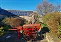 Hand cart from the 1930s restored and on display at Castlehill Heritage Museum 